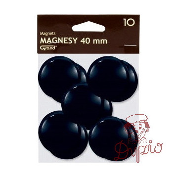 Magnesy 40mm czarne (10szt.) 130-1700 GRAND