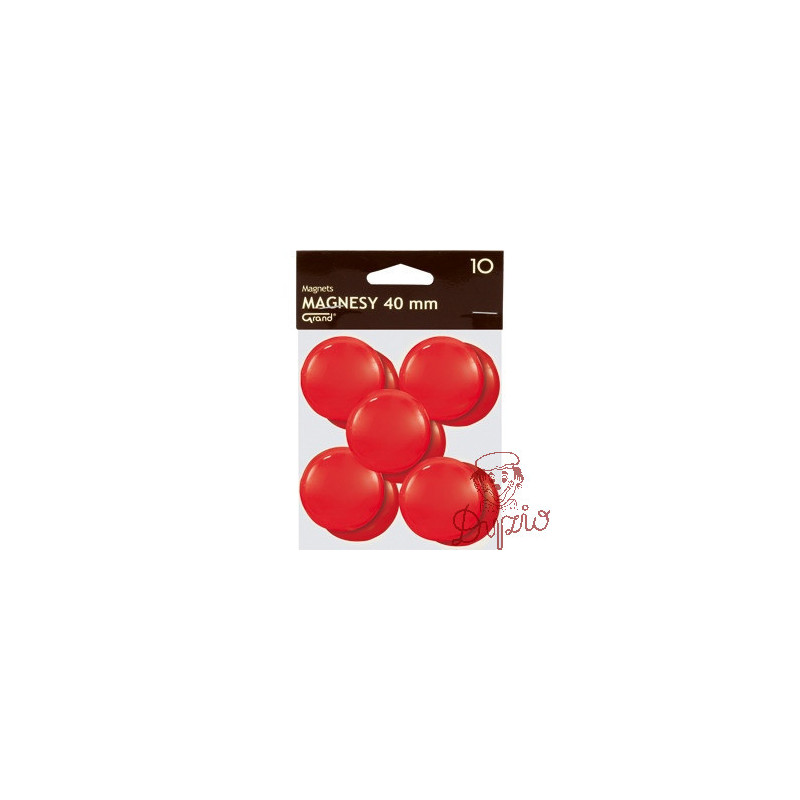 Magnesy 40mm czerwone (10szt.) 130-1701 GRAND