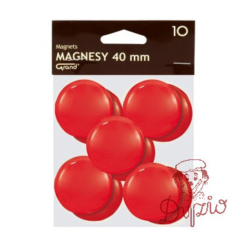 Magnesy 40mm czerwone (10szt.) 130-1701 GRAND