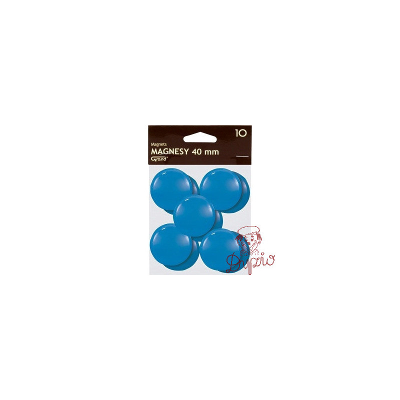 Magnesy 40mm niebieskie (10szt.) 130-1702 GRAND