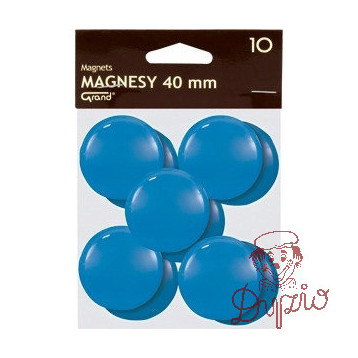 Magnesy 40mm niebieskie (10szt.) 130-1702 GRAND
