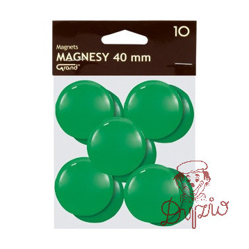 Magnesy 40mm zielone (10szt.) 130-1703 GRAND