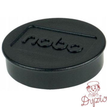 Magnesy do tablic 38 mm (2,5 kg), czarne (10szt.) 1915312 NOBO