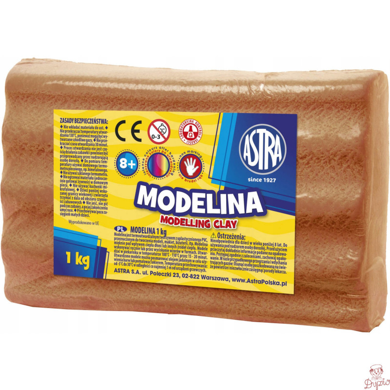Modelina termoutwardzalna 1kg brązowa 304111002 ASTRA