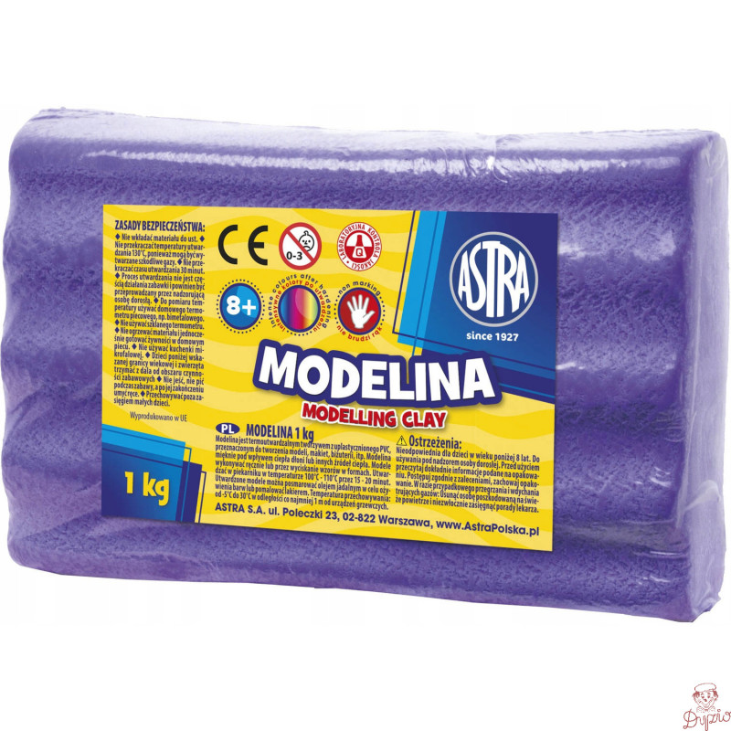 Modelina termoutwardzalna 1kg fioletowa 304111003 ASTRA