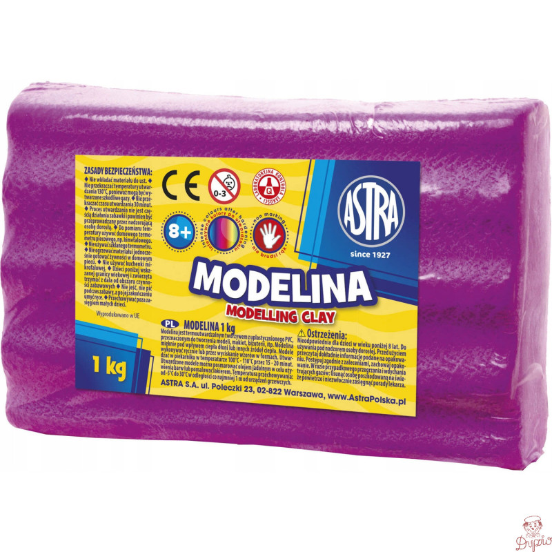 Modelina termoutwardzalna 1kg różowa 304111004 ASTRA