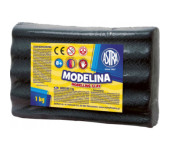 Modelina termoutwardzalna 1kg czarna 304111007 ASTRA