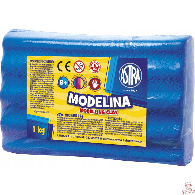 Modelina termoutwardzalna 1kg niebieska 304111010 ASTRA