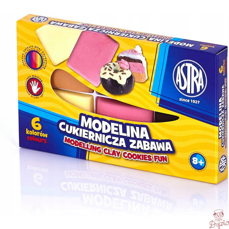 Modelina termoutwardzalna zestaw 6 kolorów CUKIERNICZA ZABAWA 304114001 ASTRA