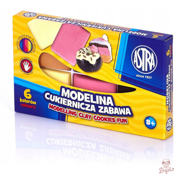 Modelina termoutwardzalna zestaw 6 kolorów CUKIERNICZA ZABAWA 304114001 ASTRA