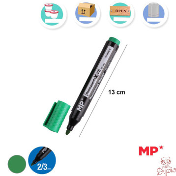 Marker permanentny zielony 2-3mm okrągła końcówka PE486V-S MP Poland