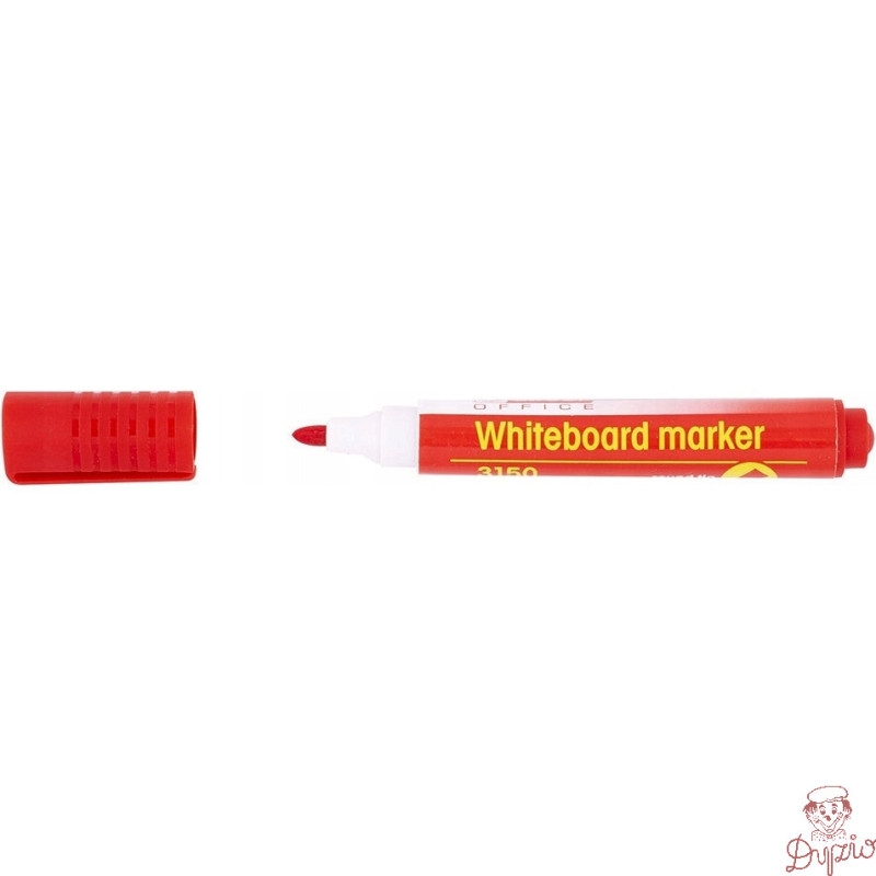 Marker suchościeralny 3150 czerwony okrągła końcówka 110455 D.RECT