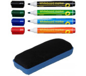 Markery suchościeralny 3160 4szt.z gąbką magnetyczną 105106 D.RECT
