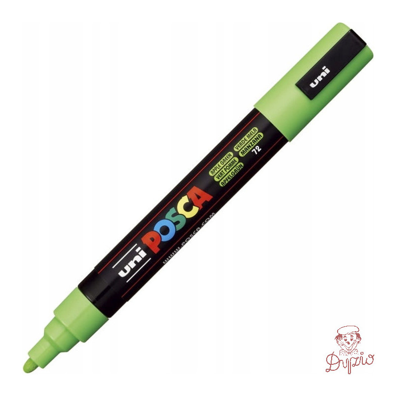Marker z farbą plakatową UNI Posca PC-5M nr.72 średni zielony