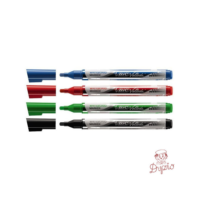 Marker VELLEDA do tablic suchościeralnych zielony okrągły LIQUID INK POCKET 902090 BIC
