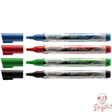 Marker VELLEDA do tablic suchościeralnych zielony okrągły LIQUID INK POCKET 902090 BIC