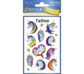 Naklejki tatuaże dla dzieci JEDNOROŻEC 56767 Z-DESIGN KIDS TATTOO AVERY ZWECKFORM