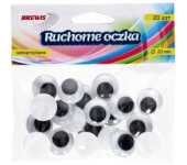 Oczka ruchome samoprzylepne 20mm(20szt.)RO12