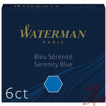 Naboje WATERMAN krótkie niebieskie S0110950