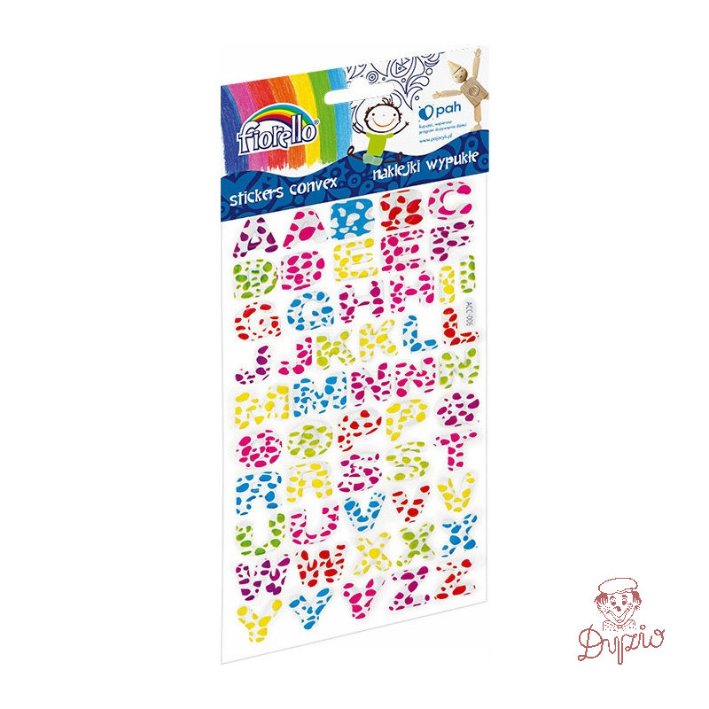 Naklejki wypukłe FIORELLO GR-NP134 literki 170-2483
