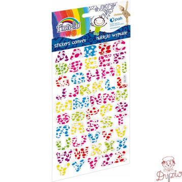 Naklejki wypukłe FIORELLO GR-NP134 literki 170-2483
