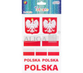 Tatuaże do ciała 14x21cm BARWY NARODOWE TAT-0673 ALIGA