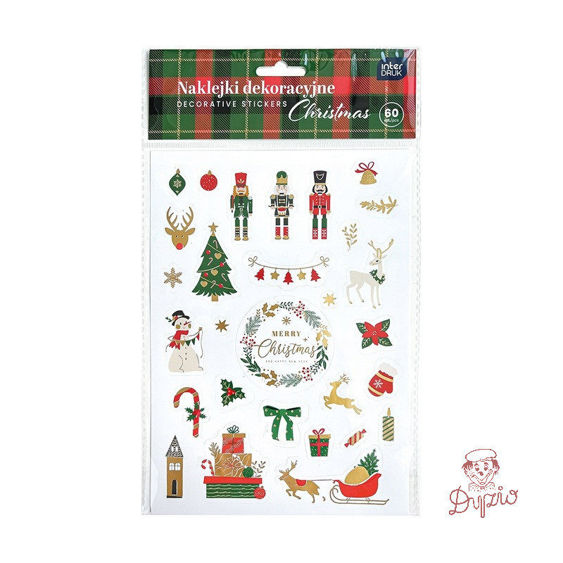 Naklejki dekoracyjne 80szt. CHRISTMAS INTERDRUK