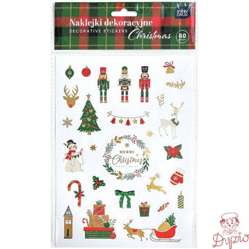 Naklejki dekoracyjne 80szt. CHRISTMAS INTERDRUK