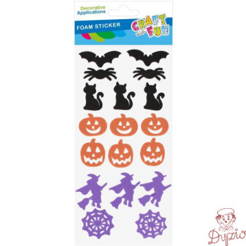 Naklejki piankowe Halloween mix 18szt. 572679 CRAFT WITH FUN