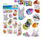 Naklejki zajączek wielkanocny 12szt. CRAFT WITH FUN 531728