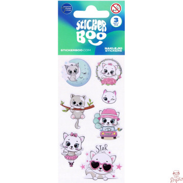 Naklejki kotki 66x180mm 3ark. STICKER BOO 568336