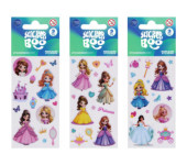 Naklejki księżniczki 66x180mm 3ark. STICKER BOO 568353