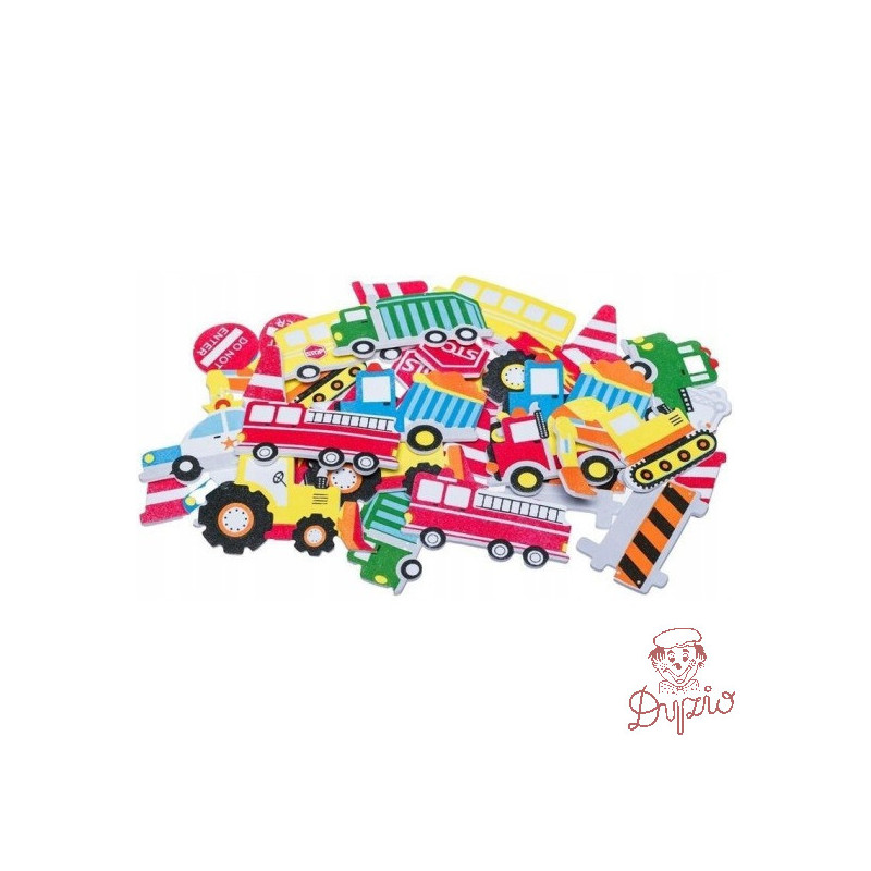 Naklejki z pianki PVC44 Transport 3 35szt. BREWIS