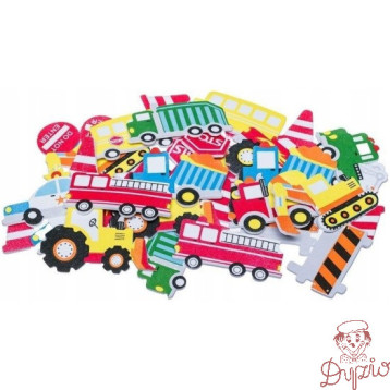 Naklejki z pianki PVC44 Transport 3 35szt. BREWIS