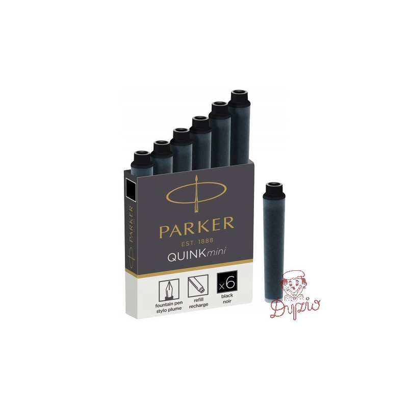 Naboje mini czarne (6szt.) 1950407 PARKER