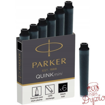 Naboje mini czarne (6szt.) 1950407 PARKER