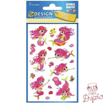 Naklejki dla dzieci BROKATOWA SYRENKA 56061 Z-DESIGN AVERY ZWECKFORM