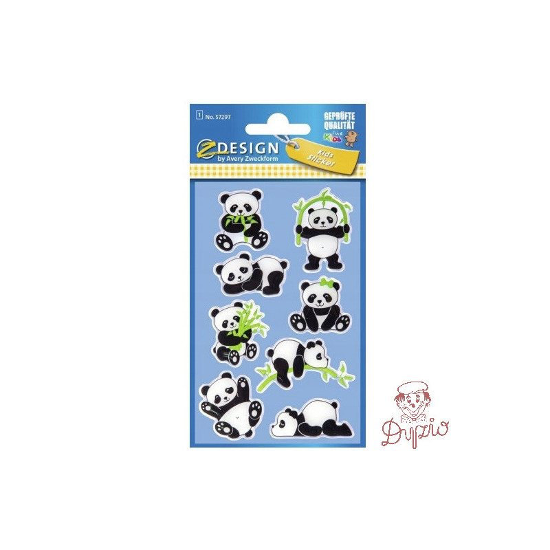 Naklejki dla dzieci 3D PANDY 57297 Z-DESIGN AVERY ZWECKFORM