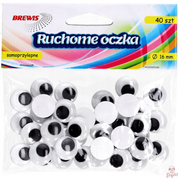Oczy z ruchomą źrenicą 16mm RO10