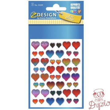 Naklejki dla dzieci Serca 3D 55209 Z-DESIGN KIDS AVERY ZWECKFORM