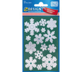 Naklejki Z-Design - srebrne śnieżki 52813 AVERY ZWECKFORM