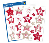Naklejki Z-Design świąteczne - gwiazdy adwentowe 52890 AVERY ZWECKFORM