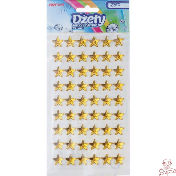 Naklejki dżety złote gwiazdki 10 mm DS40 BREWIS
