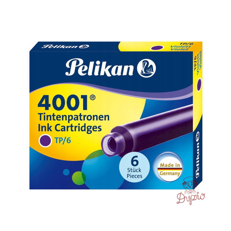 Naboje krótkie fioletowe (6szt.) 400142568 PELIKAN