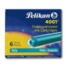 Naboje krótkie turkusowe (6szt.) 400142569 PELIKAN