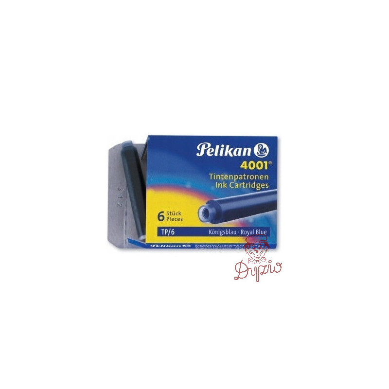 Naboje krótkie niebieskie (6szt.) 100401545 PELIKAN