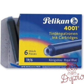 Naboje krótkie niebieskie (6szt.) 100401545 PELIKAN