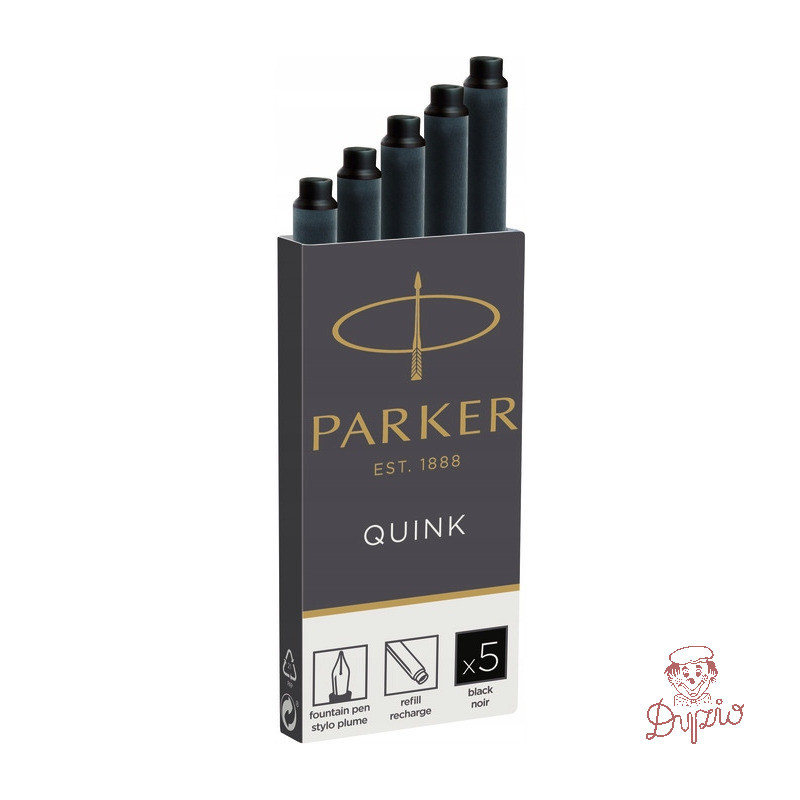 Naboje PARKER (5sztuk) czarne 1950382