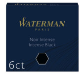 Naboje krótkie WATERMAN (6 sztuk) czarne 2052011 / S0110940