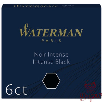 Naboje krótkie WATERMAN (6 sztuk) czarne 2052011 / S0110940